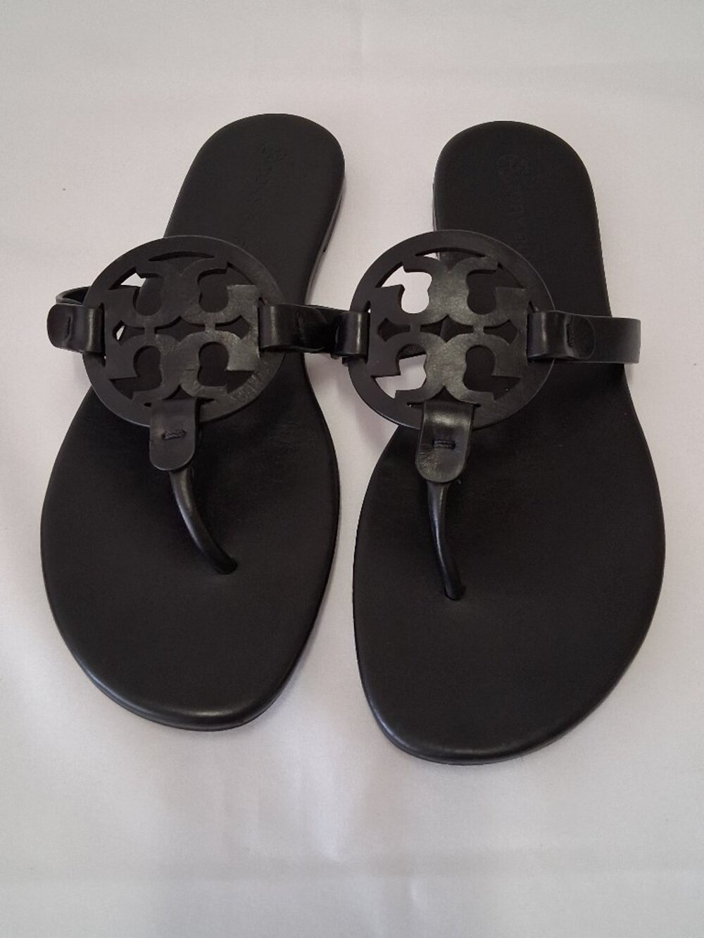 Tory Burch Black Miller Thong Sandals